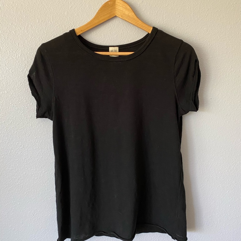 Free People Black Tee-Shirt
